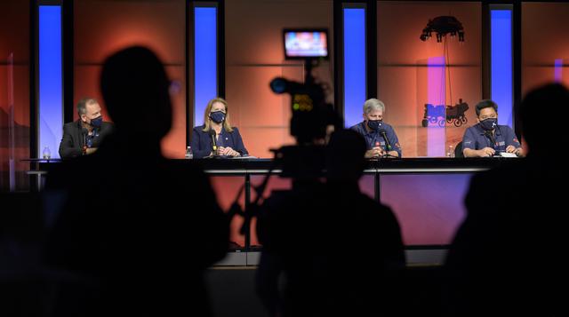 NASA image: Mars 2020 Post-Landing Briefing