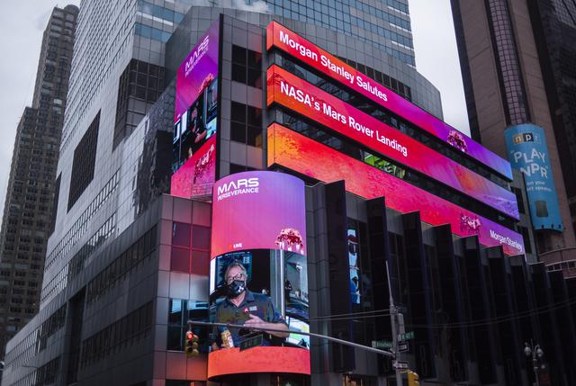 NASA image: NASA Mars Perseverance Live at One Times Square