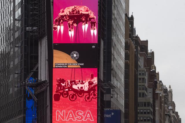 NASA image: NASA Mars Perseverance Live at One Times Square