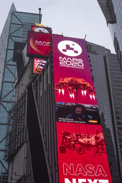 NASA image: NASA Mars Perseverance Live at One Times Square