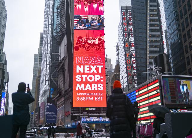 NASA image: NASA Mars Perseverance Live at One Times Square