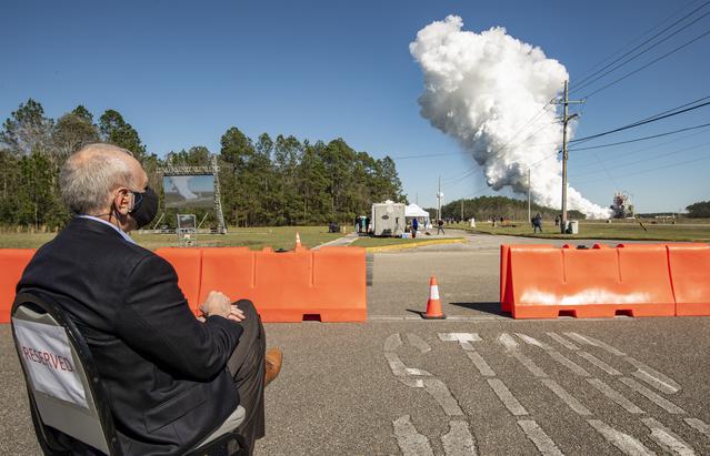 Second Hot Fire Test of SLS Rocket Core Stage