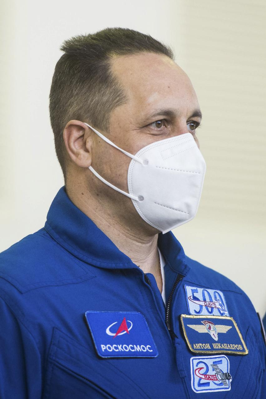 Expedition 65 backup crew member, Anton Shkaplerov of Roscosmos is seen during Soyuz qualification exams Saturday, March 20, 2021 at the Gagarin Cosmonaut Training Center (GCTC) in Star City, Russia, in advance of the Expedition 65 launch April 9 from Baikonur Cosmodrome in Kazakhstan to the International Space Station. Photo Credit: (NASA/GCTC/Andrey Shelepin)