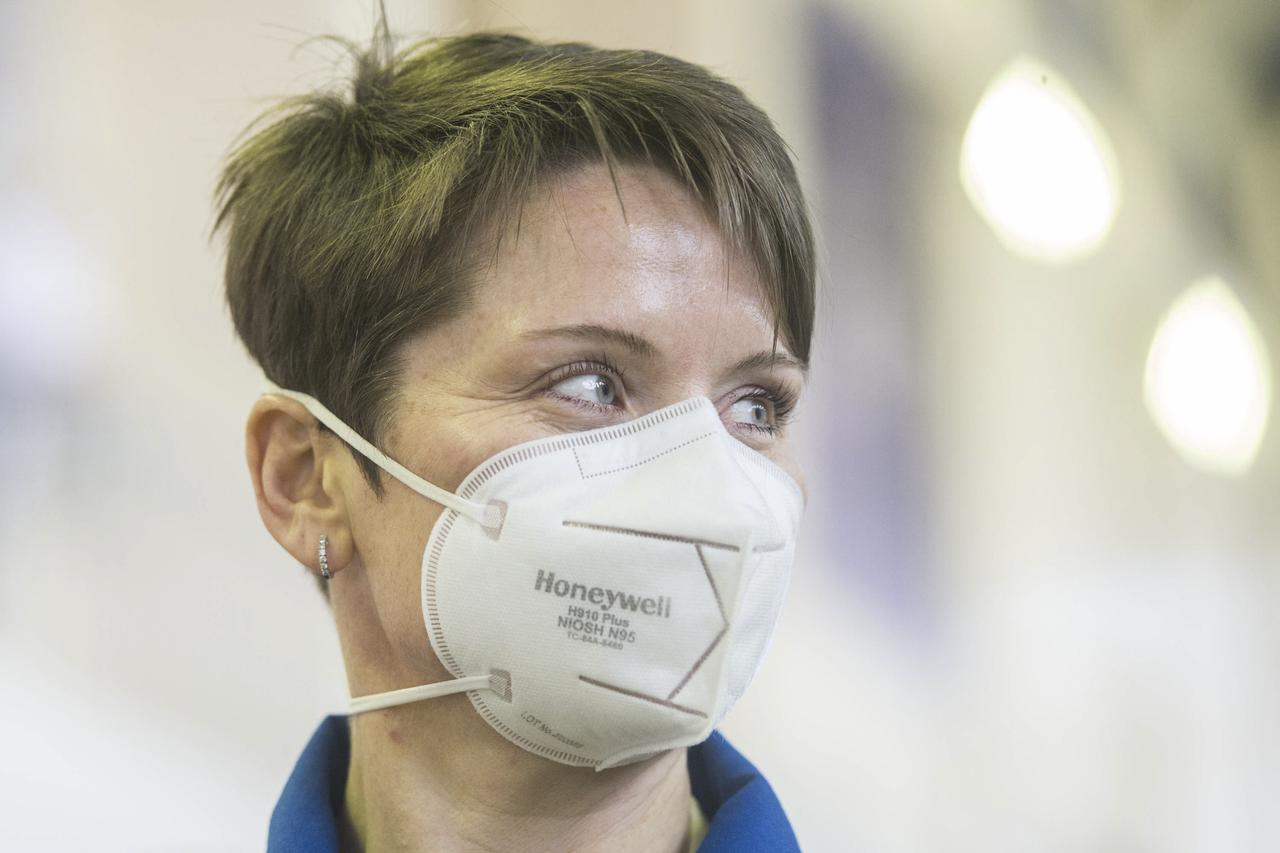 Expedition 65 backup crew member, Anne McClain of NASA is seen during Soyuz qualification exams Saturday, March 20, 2021 at the Gagarin Cosmonaut Training Center (GCTC) in Star City, Russia, in advance of the Expedition 65 launch April 9 from Baikonur Cosmodrome in Kazakhstan to the International Space Station. Photo Credit: (NASA/GCTC/Andrey Shelepin)
