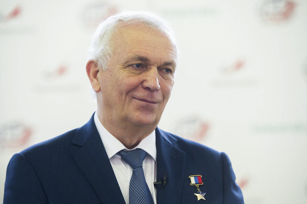 Director of the Gagarin Cosmonaut Training Center (GCTC), Pavel Vlasov, is seen during Expedition 65 Soyuz qualification exams Saturday, March 20, 2021 at the Gagarin Cosmonaut Training Center (GCTC) in Star City, Russia. Launch of the mission is scheduled for April 9 from Baikonur Cosmodrome in Kazakhstan to the International Space Station. Photo Credit: (NASA/GCTC/Andrey Shelepin)