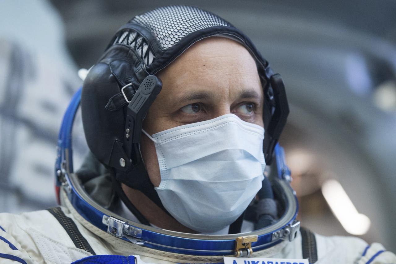 Expedition 65 backup crew member, Anton Shkaplerov of Roscosmos, is seen during Soyuz qualification exams Monday, March 22, 2021, at the Gagarin Cosmonaut Training Center (GCTC) in Star City, Russia, in advance of the Expedition 65 launch April 9 from Baikonur Cosmodrome in Kazakhstan to the International Space Station. Photo Credit: (NASA/GCTC/Andrey Shelepin)