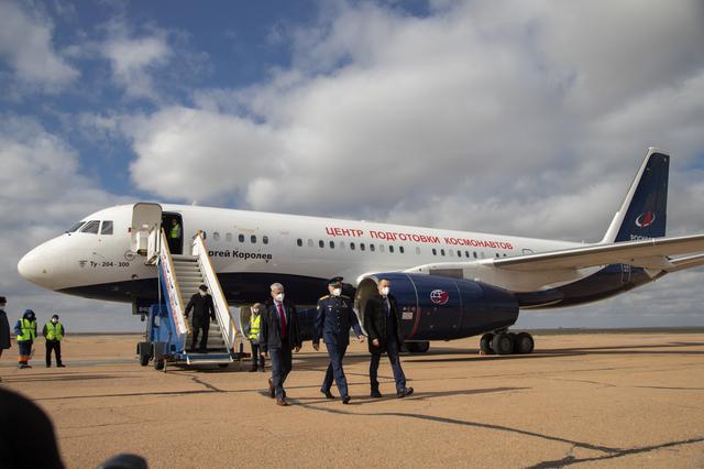 NASA image: Expedition 65 Crew Arrival in Baikonur