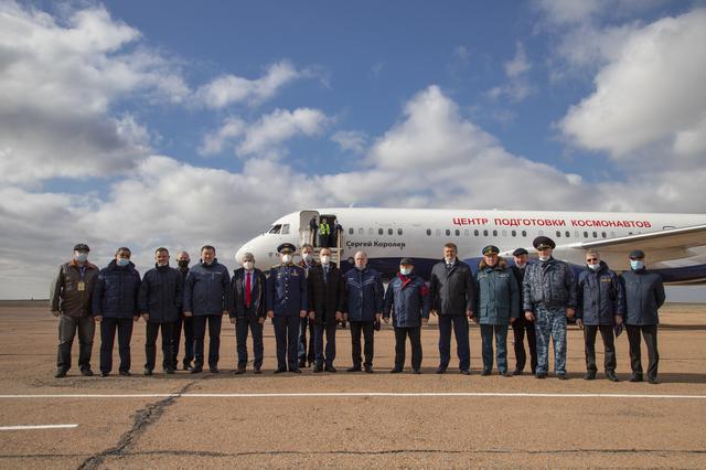 NASA image: Expedition 65 Crew Arrival in Baikonur