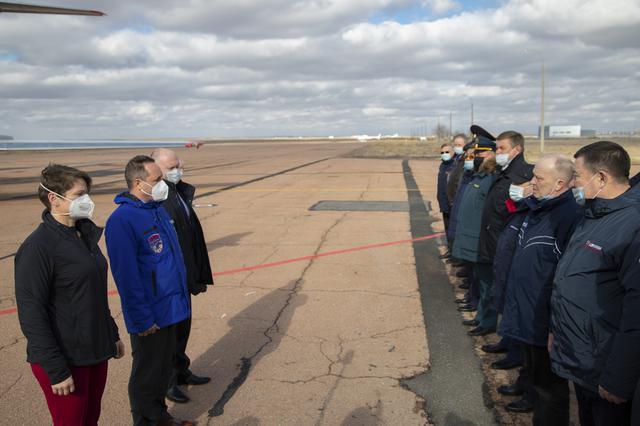 NASA image: Expedition 65 Crew Arrival in Baikonur