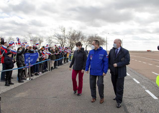 NASA image: Expedition 65 Crew Arrival in Baikonur