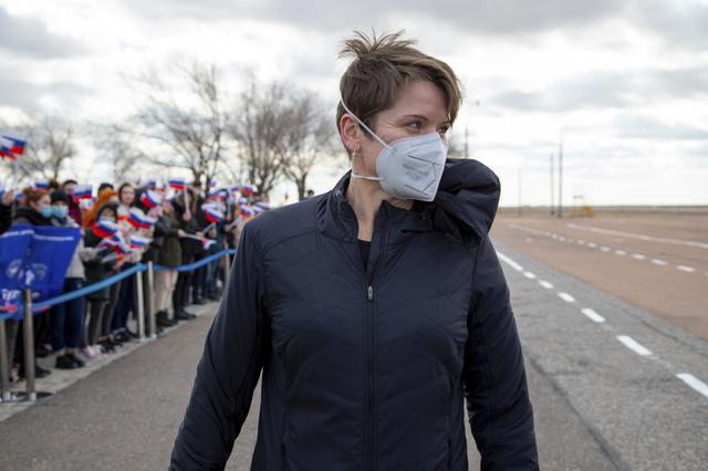 NASA image: Expedition 65 Crew Arrival in Baikonur