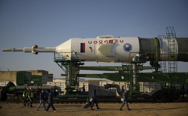 Expedition 65 Soyuz Rollout