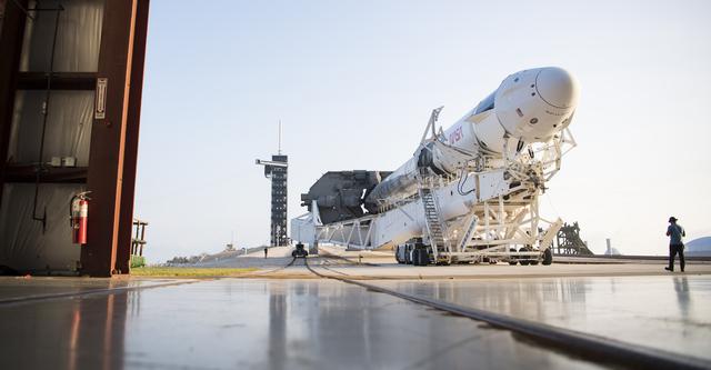 NASA image: SpaceX Crew-2 Rollout