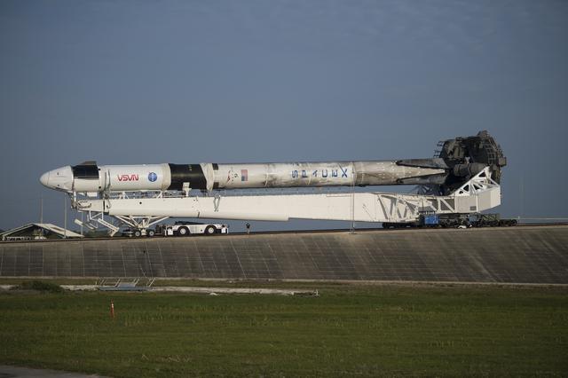 NASA image: SpaceX Crew-2 Rollout