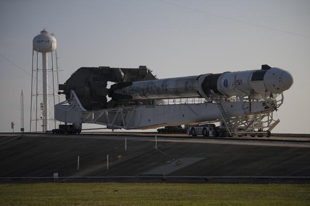 NASA image: SpaceX Crew-2 Rollout