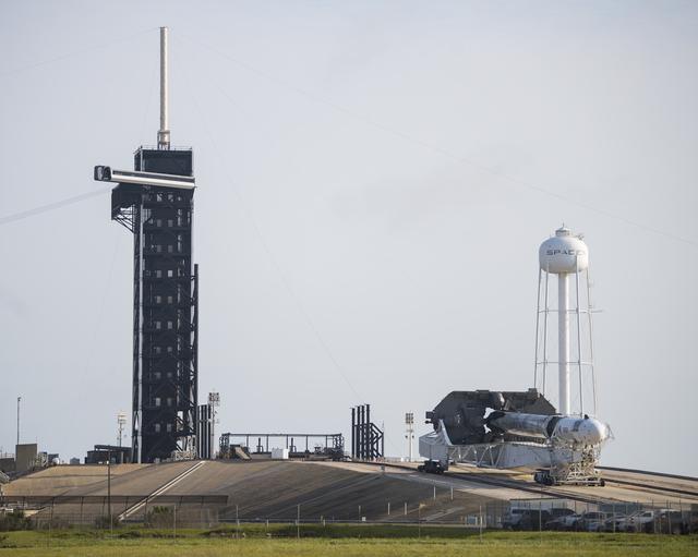 NASA image: SpaceX Crew-2 Rollout