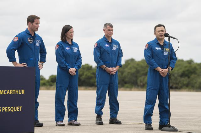 NASA image: SpaceX Crew-2 Crew Arrival