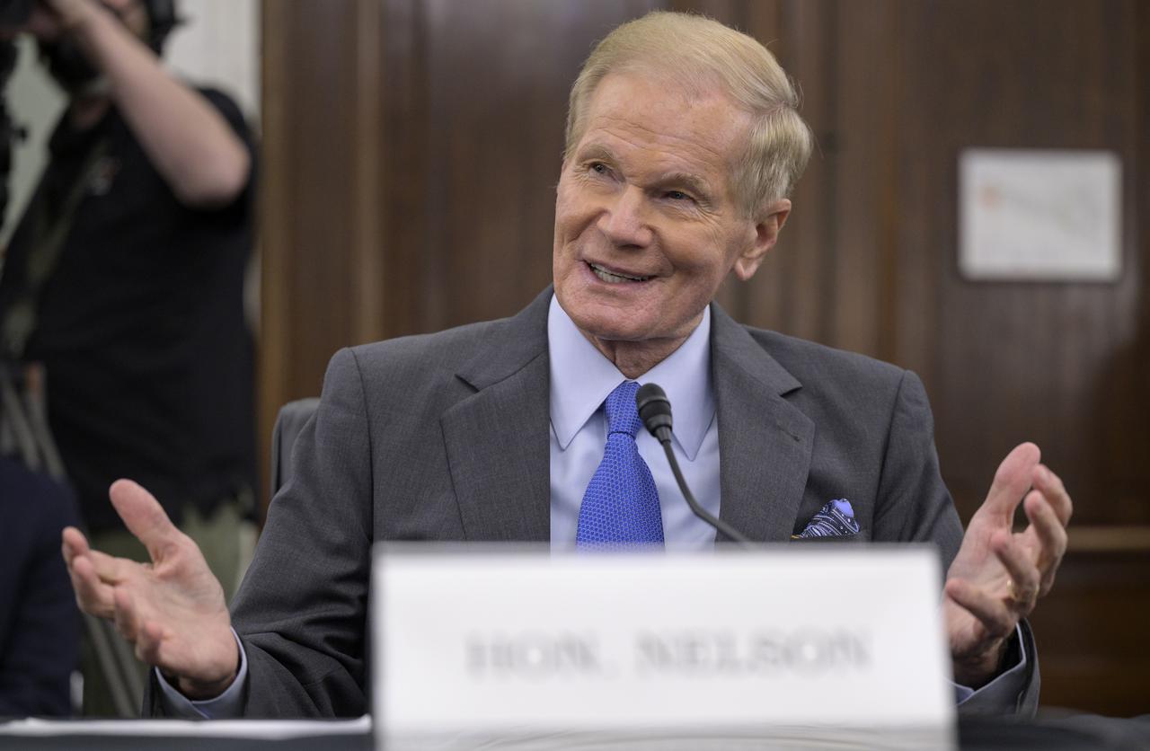 Former U.S. Senator Bill Nelson, President Biden’s nominee to be the next administrator of NASA, appears before the Senate Committee on Commerce, Science, and Transportation, Wednesday, April 21, 2021, Russell Senate Office Building in Washington. Photo Credit: (NASA/Bill Ingalls)
