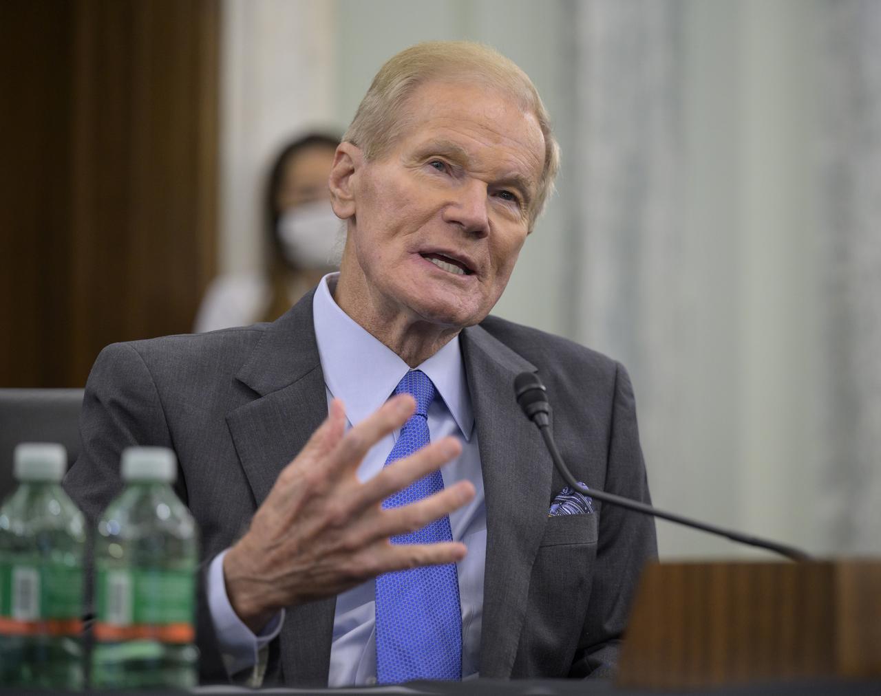 Former U.S. Senator Bill Nelson, President Biden’s nominee to be the next administrator of NASA, appears before the Senate Committee on Commerce, Science, and Transportation, Wednesday, April 21, 2021, Russell Senate Office Building in Washington. Photo Credit: (NASA/Bill Ingalls)