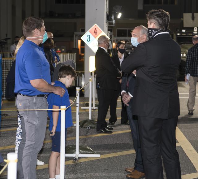 NASA image: SpaceX Crew-2 Crew Walkout
