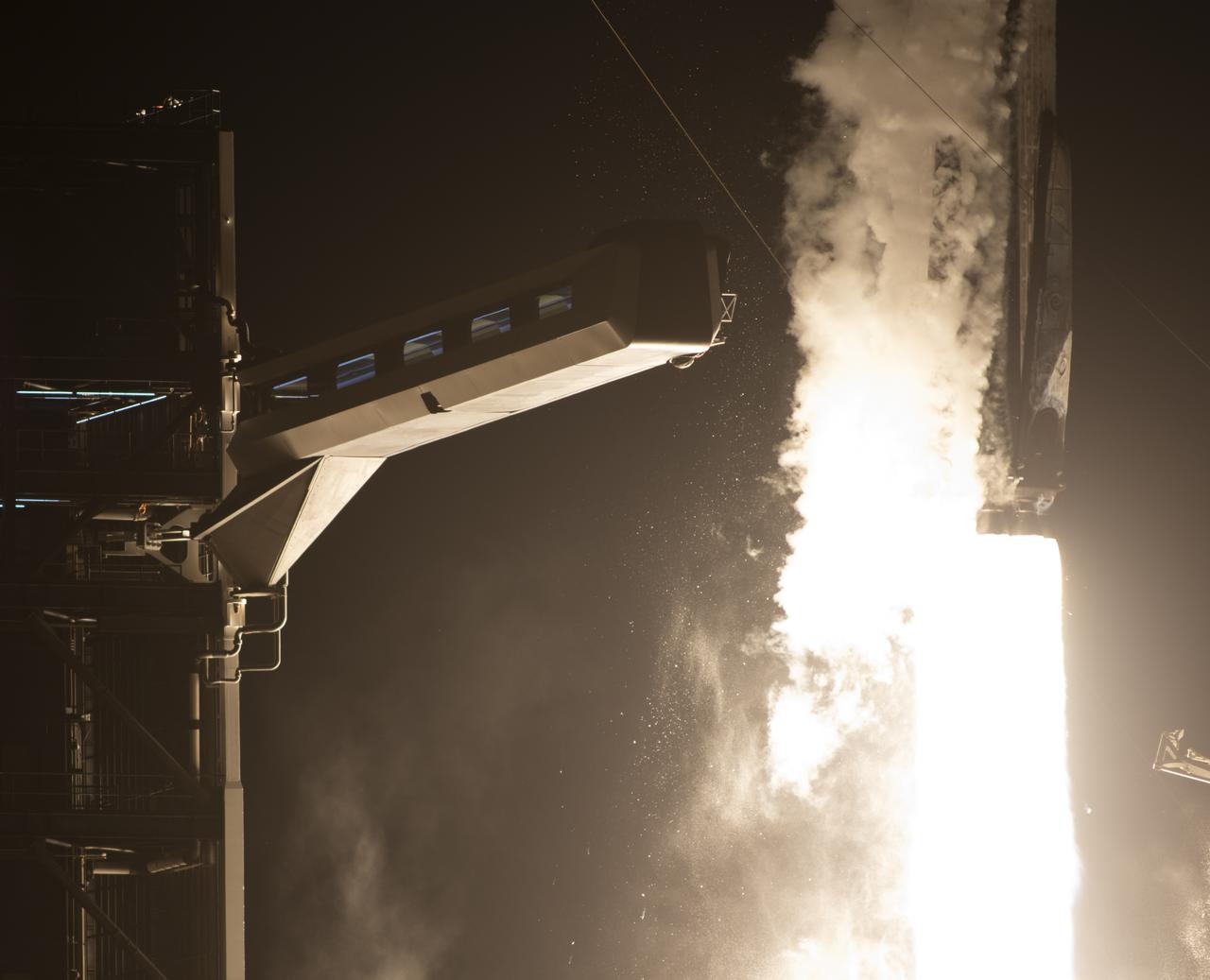 A SpaceX Falcon 9 rocket carrying the company's Crew Dragon spacecraft is launched on NASA’s SpaceX Crew-2 mission to the International Space Station with NASA astronauts Shane Kimbrough and Megan McArthur, ESA (European Space Agency) astronaut Thomas Pesquet, and Japan Aerospace Exploration Agency (JAXA) astronaut Akihiko Hoshide onboard, Friday, April 23, 2021, at NASA’s Kennedy Space Center in Florida. NASA’s SpaceX Crew-2 mission is the second crew rotation mission of the SpaceX Crew Dragon spacecraft and Falcon 9 rocket to the International Space Station as part of the agency’s Commercial Crew Program. Kimbrough, McArthur, Pesquet, and Hoshide launched at 5:49 a.m. EDT from Launch Complex 39A at the Kennedy Space Center to begin a six month mission onboard the orbital outpost. Photo Credit: (NASA/Joel Kowsky)