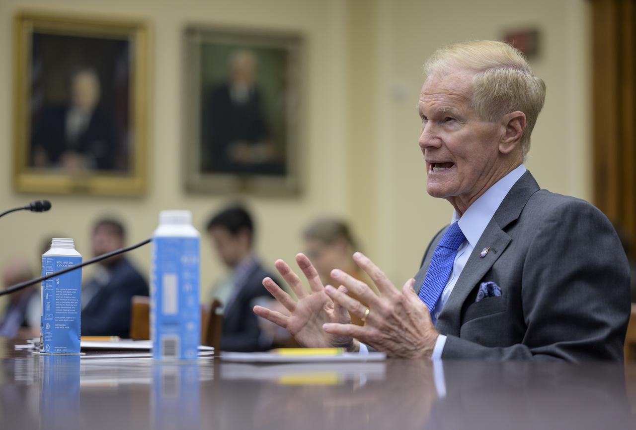NASA Administrator Bill Nelson testifies before the House Committee on Science, Space, and Technology during a hearing on the fiscal year 2022 budget proposal, Wednesday, June 23, 2021 at the Rayburn House Office Building in Washington. Photo Credit: (NASA/Bill Ingalls)