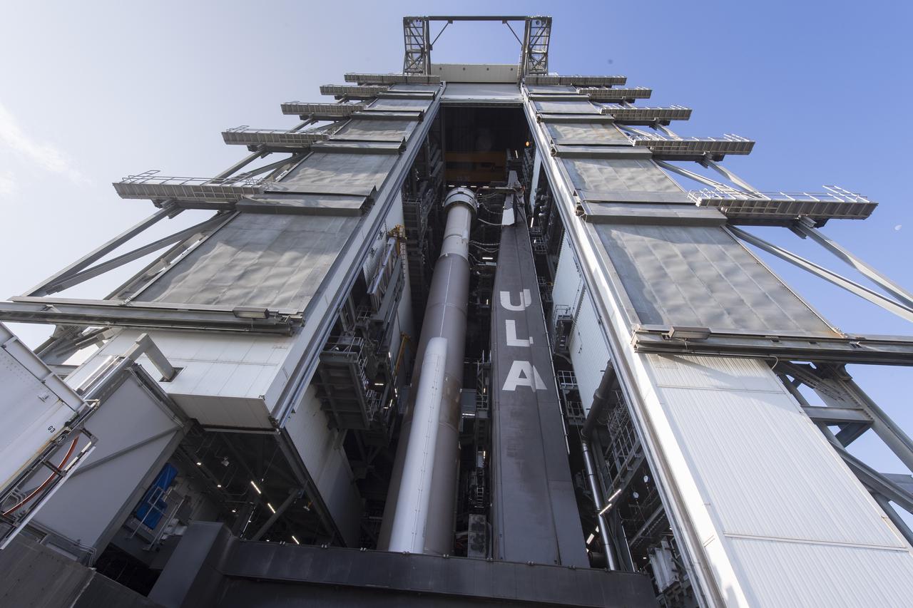 A United Launch Alliance Atlas V rocket with Boeing’s CST-100 Starliner spacecraft onboard is seen as it is rolled out of the Vertical Integration Facility to the launch pad at Space Launch Complex 41 ahead of the Orbital Flight Test-2 (OFT-2) mission, Thursday, July 29, 2021 at Cape Canaveral Space Force Station in Florida. Boeing’s Orbital Flight Test-2 will be Starliner’s second uncrewed flight test and will dock to the International Space Station as part of NASA's Commercial Crew Program. Photo Credit: (NASA/Aubrey Gemignani)