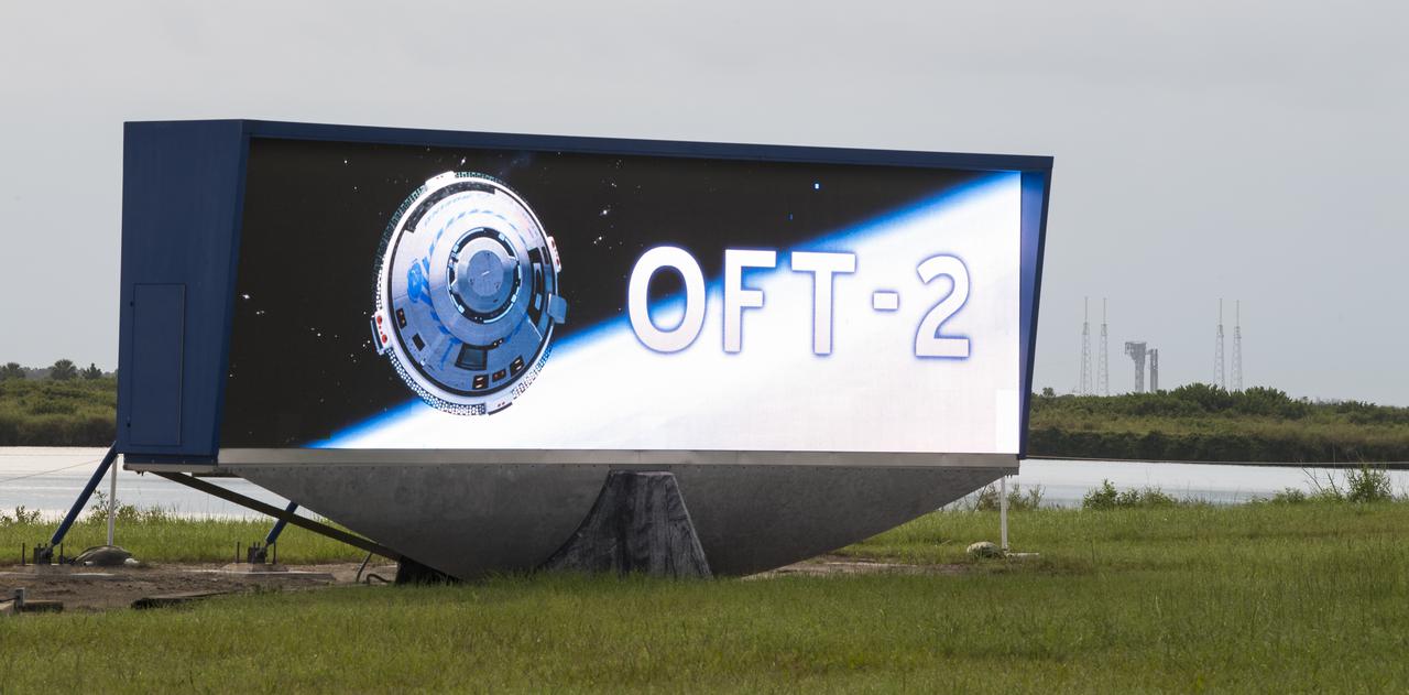 A United Launch Alliance Atlas V rocket with Boeing’s CST-100 Starliner spacecraft aboard is seen on the launch pad at Space Launch Complex 41 ahead of the Orbital Flight Test-2 mission, Tuesday, Aug. 3, 2021 at Cape Canaveral Space Force Station in Florida. Boeing’s Orbital Flight Test-2 will be Starliner’s second uncrewed flight test and will dock to the International Space Station as part of NASA's Commercial Crew Program. The mission, currently targeted for launch at 1:20 p.m. EDT, will serve as an end-to-end test of the system's capabilities. Photo Credit: (NASA/Aubrey Gemignani)