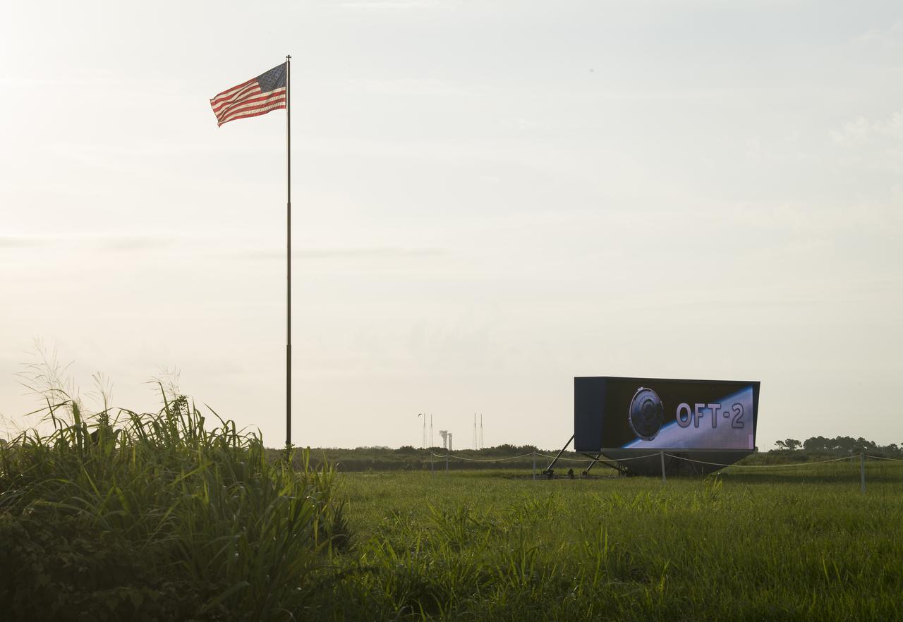 A United Launch Alliance Atlas V rocket with Boeing’s CST-100 Starliner spacecraft aboard is seen at sunrise on the launch pad at Space Launch Complex 41 ahead of the Orbital Flight Test-2 mission, Tuesday, Aug. 3, 2021 at Cape Canaveral Space Force Station in Florida. Boeing’s Orbital Flight Test-2 will be Starliner’s second uncrewed flight test and will dock to the International Space Station as part of NASA's Commercial Crew Program. The mission, currently targeted for launch at 1:20 p.m. EDT, will serve as an end-to-end test of the system's capabilities. Photo Credit: (NASA/Aubrey Gemignani)