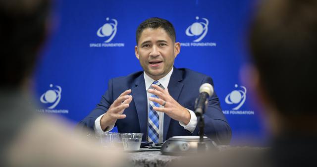 NASA image: Space Symposium Media Briefing