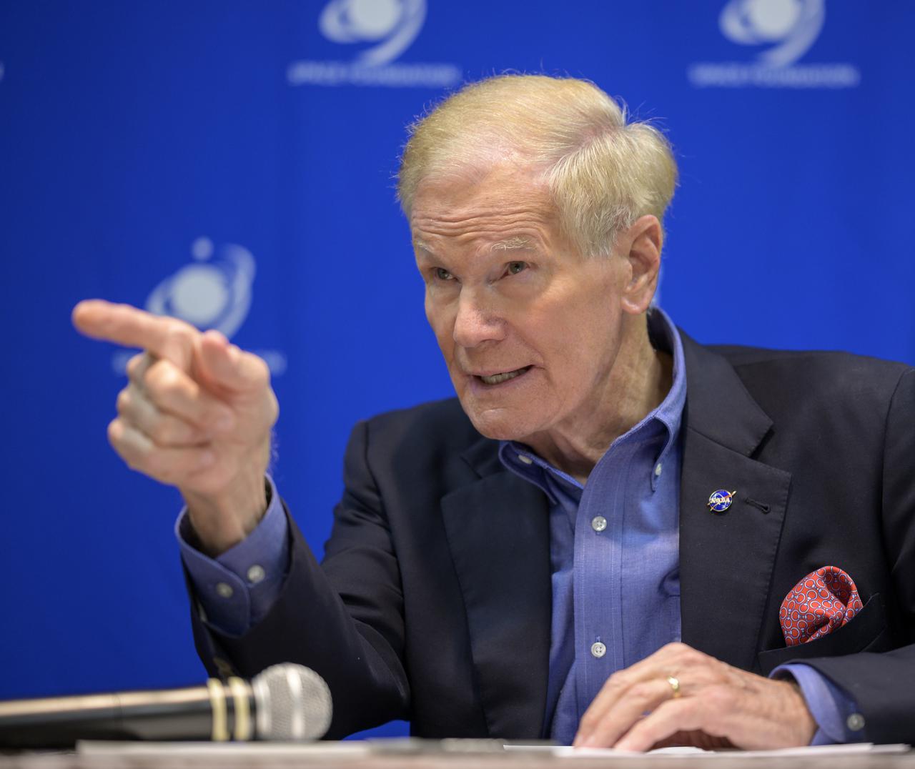 NASA Administrator Bill Nelson hosts an event to introduce media to three local Colorado companies and university partners that help make NASA’s missions possible, Monday, Aug. 23, 2021, during the 36th Space Symposium in Colorado Springs, Colorado. Photo Credit: (NASA/Bill Ingalls)