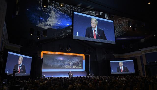 NASA image: Space Symposium Administrator Nelson Keynote