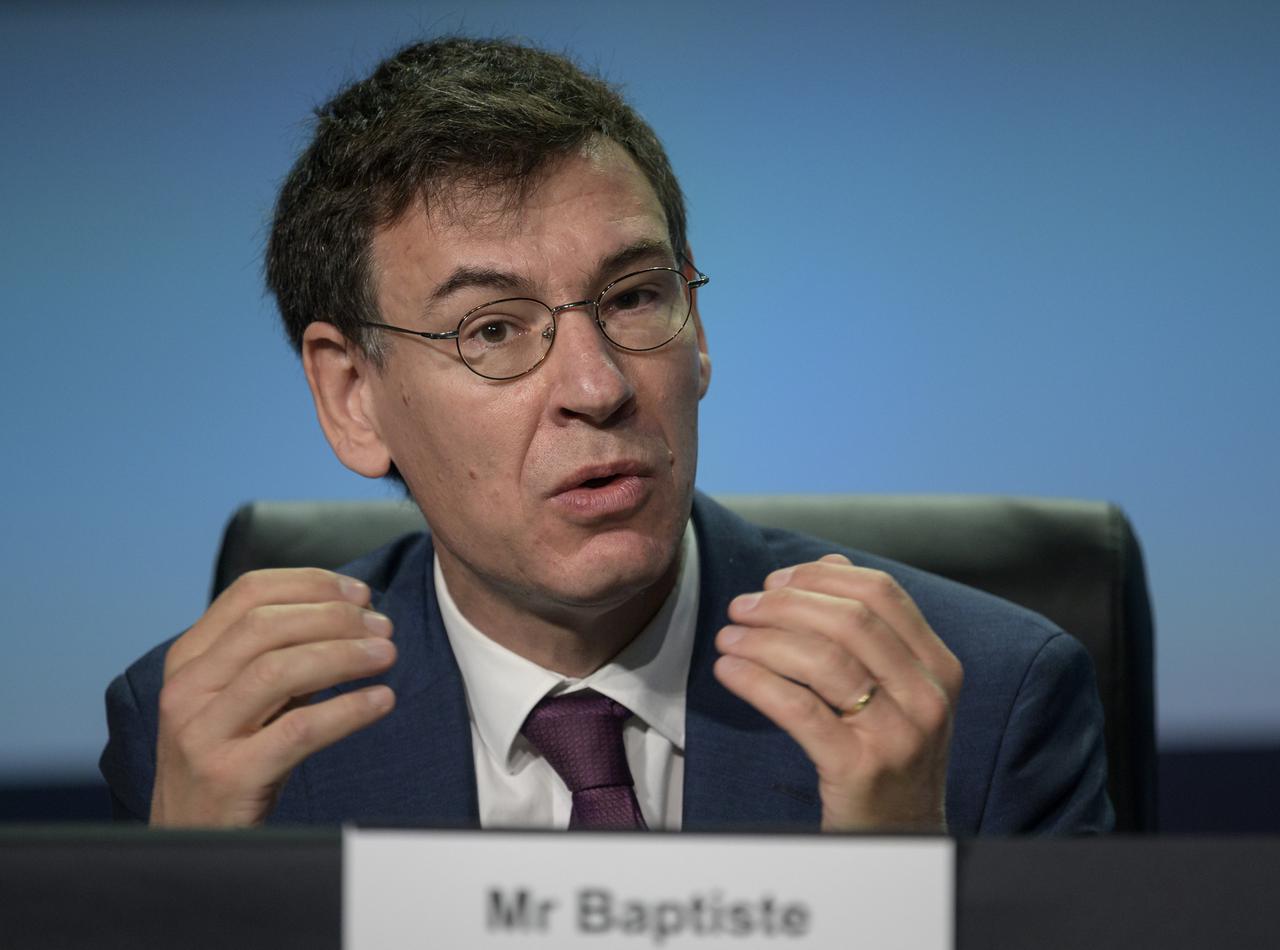 Philippe Baptiste, Chairman and CEO, Centre National d’Etudes Spatiales (CNES) gives remarks in a Heads of Agency panel discussion, during the 36th Space Symposium, Wednesday, Aug. 25, 2021, in Colorado Springs, Colorado. Photo Credit: (NASA/Bill Ingalls)