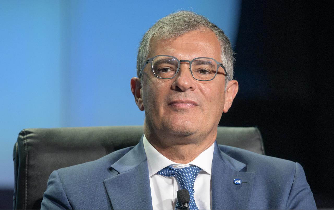Giorgio Saccoccia, President, Italian Space Agency (ASI), gives remarks in a Heads of Agency panel discussion, during the 36th Space Symposium, Wednesday, Aug. 25, 2021, in Colorado Springs, Colorado. Photo Credit: (NASA/Bill Ingalls)