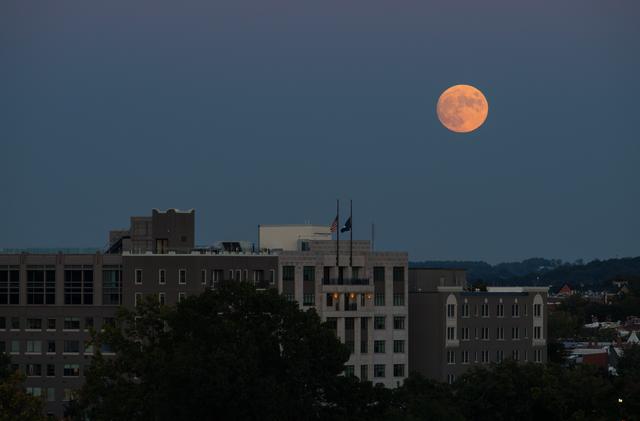 NASA image: Moonrise Over Washington