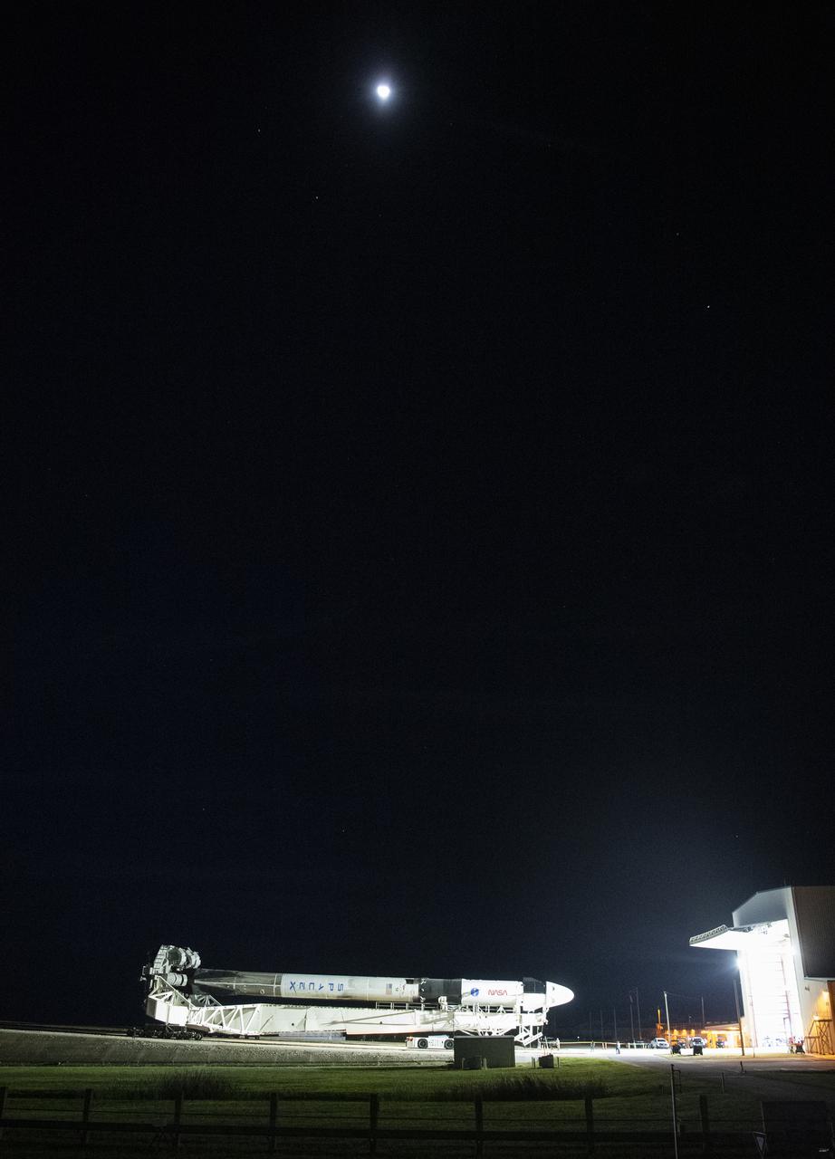 A SpaceX Falcon 9 rocket with the company's Crew Dragon spacecraft onboard is seen as it is rolled out to the launch pad at Launch Complex 39A as preparations continue for the Crew-3 mission, Wednesday, Oct. 27, 2021, at NASA’s Kennedy Space Center in Florida. NASA’s SpaceX Crew-3 mission is the third crew rotation mission of the SpaceX Crew Dragon spacecraft and Falcon 9 rocket to the International Space Station as part of the agency’s Commercial Crew Program. NASA astronauts Raja Chari, Tom Marshburn, Kayla Barron, and ESA (European Space Agency) astronaut Matthias Maurer are scheduled to launch on Oct. 31 at 2:21 a.m. ET, from Launch Complex 39A at the Kennedy Space Center. Photo Credit: (NASA/Joel Kowsky)