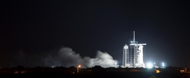 NASA image: SpaceX Crew-3 Static Fire