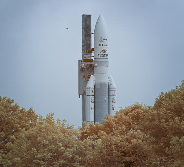 NASA image: Ariane 5 Rollout with James Webb Space Telescope