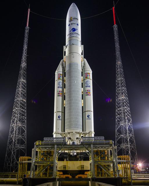 NASA image: Ariane 5 with James Webb Space Telescope Prelaunch