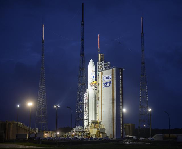 NASA image: Ariane 5 with James Webb Space Telescope Prelaunch