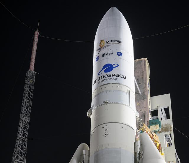 NASA image: Ariane 5 with James Webb Space Telescope Prelaunch