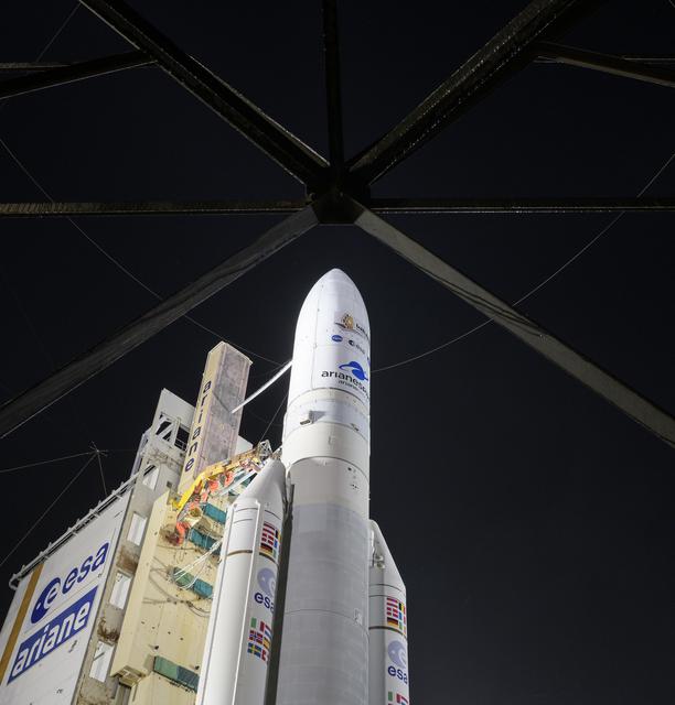 NASA image: Ariane 5 with James Webb Space Telescope Prelaunch