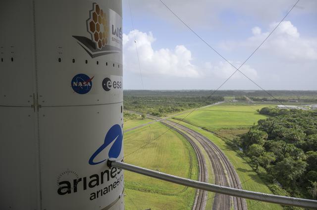 NASA image: Ariane 5 Rollout with James Webb Space Telescope