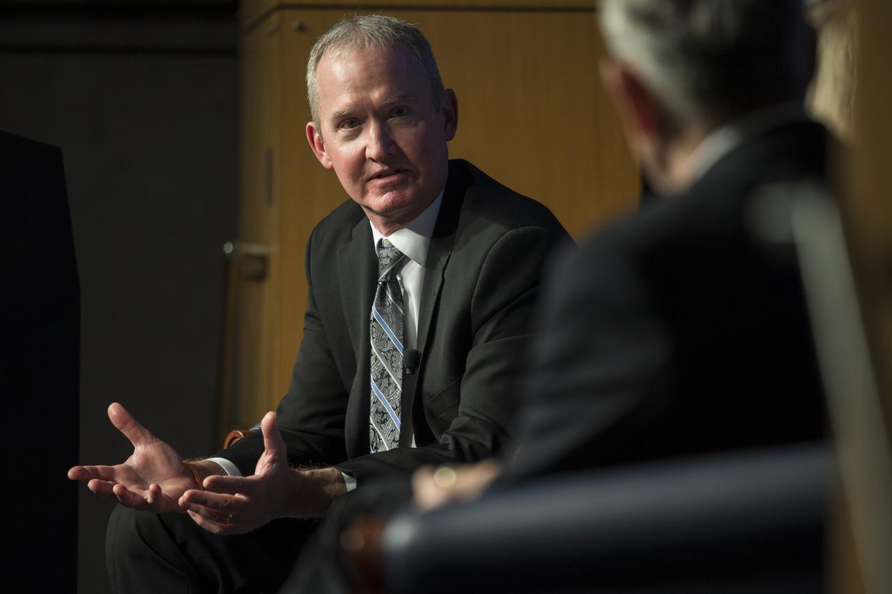 NASA Safety and Mission Assurance Chief Russ DeLoach speaks during the 2022 NASA Safety Stand-Down panel discussion, Thursday, Jan. 27, 2022, at the Mary W. Jackson NASA Headquarters building in Washington. The event followed the annual visit to Arlington National Cemetery where NASA leadership and family members and/or friends of the astronauts commemorate NASA’s Day of Remembrance and the sacrifices made to further exploration. Panelists included NASA Safety and Mission Assurance Chief Russ DeLoach, NASA Administrator Bill Nelson, NASA Deputy Administrator Pam Melroy, and NASA Associate Administrator Bob Cabana. Photo Credit: (NASA/Aubrey Gemignani)