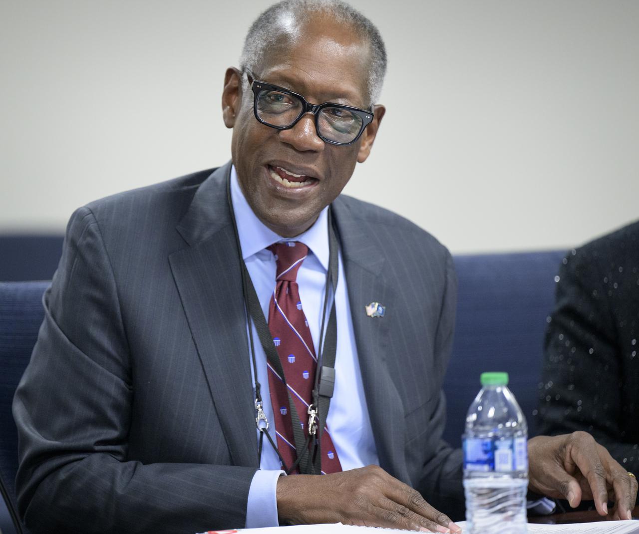 Gen. Lester Lyles, USAF (retired) chairs the NASA Advisory Council (NAC) during an executive session, Monday, Feb. 28, 2022, at the Mary W. Jackson NASA Headquarters building in Washington. Photo Credit: (NASA/Bill Ingalls)