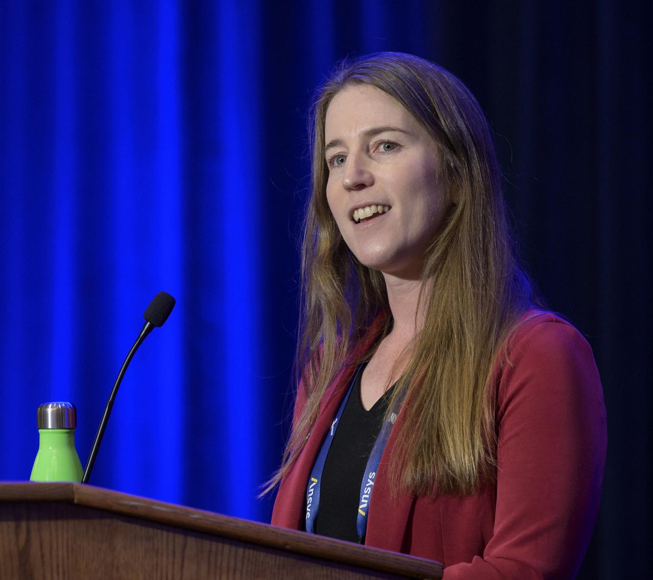 Dr. Kate Calvin, NASA's chief scientist and senior climate advisor, speaks at the 37th Space Symposium, Tuesday, April 5, 2022, in Colorado Springs, Colorado. Photo Credit: (NASA/Bill Ingalls)
