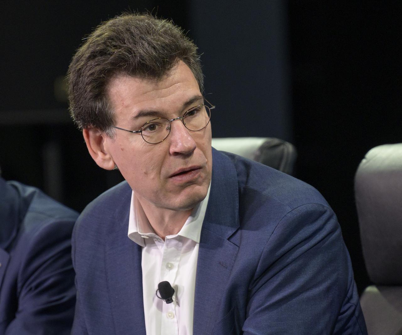 Dr. Philippe Baptiste, President, French Space Agency (CNES) speaks in a Heads of Agency panel during the 37th Space Symposium, Wednesday, April 6, 2022, in Colorado Springs, Colorado. Photo Credit: (NASA/Bill Ingalls)