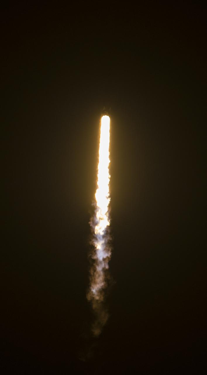 A SpaceX Falcon 9 rocket carrying the company's Crew Dragon spacecraft is launched on NASA’s SpaceX Crew-4 mission to the International Space Station with NASA astronauts Kjell Lindgren, Robert Hines, Jessica Watkins, and ESA (European Space Agency) astronaut Samantha Cristoforetti onboard, Wednesday, April 27, 2022, at NASA’s Kennedy Space Center in Florida. NASA’s SpaceX Crew-4 mission is the fourth crew rotation mission of the SpaceX Crew Dragon spacecraft and Falcon 9 rocket to the International Space Station as part of the agency’s Commercial Crew Program. Lindgren, Hines, Watkins, and Cristoforetti launched at 3:52 a.m. ET from Launch Complex 39A at the Kennedy Space Center to begin a six month mission onboard the orbital outpost. Photo Credit: (NASA/Aubrey Gemignani)