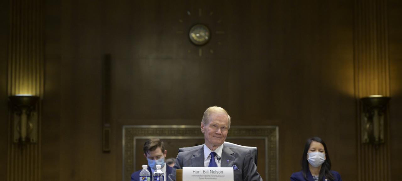 NASA Administrator Bill Nelson testifies before the Senate Appropriations’ Commerce, Justice, Science, and Related Agencies subcommittee during a budget hearing, Tuesday, May 3, 2022, at the Dirksen Senate Office Building in Washington. Photo Credit: (NASA/Bill Ingalls)