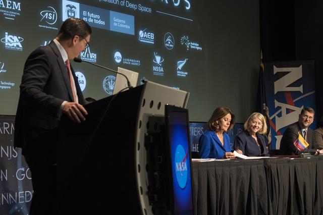 NASA image: Colombian Vice President Marta Lucía Ramírez Artemis Accords S